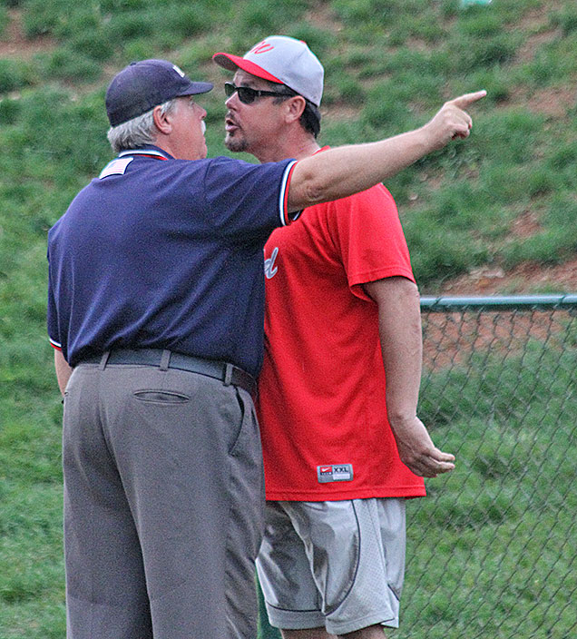 Former Major League pitcher Mitch 'Wild Thing' Williams ejected